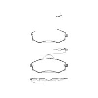 Brake pad set discs 17.1 mm TRISCAN for HYUNDAI ELANTRA...