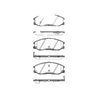 Brake pad set discs 17 mm TRISCAN IAM-Expertise for e.g....