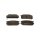 Brake pad set 15.8 mm TRISCAN IAM-Expertise for HYUNDAI TERRACAN and others