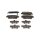 Brake pad set discs 15.2 mm TRISCAN IAM-Expertise for HYUNDAI SANTA and others