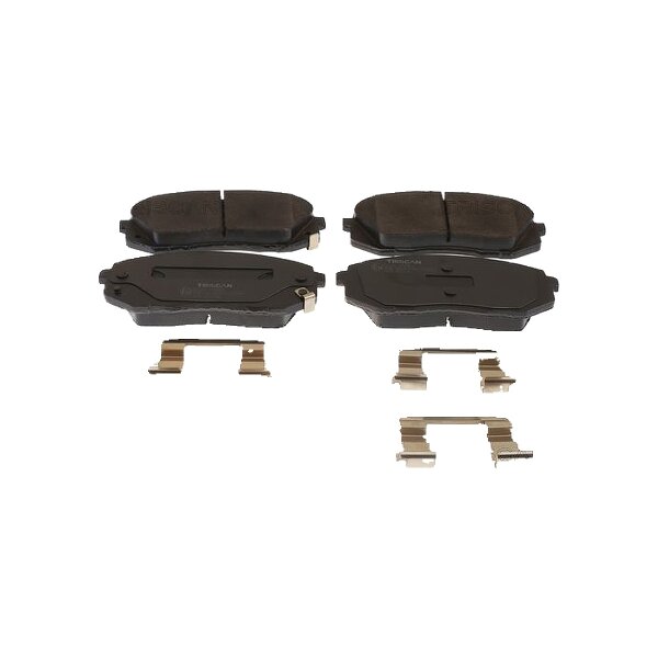 Brake pad set discs 17.6 mm TRISCAN IAM-Expertise for HYUNDAI ix35 and others