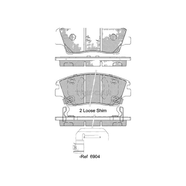 Brake pad set discs 17.5 mm TRISCAN for HYUNDAI TUCSON and others