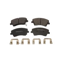 Brake pad set discs 17.6 mm TRISCAN for e.g. HYUNDAI ELANTRA