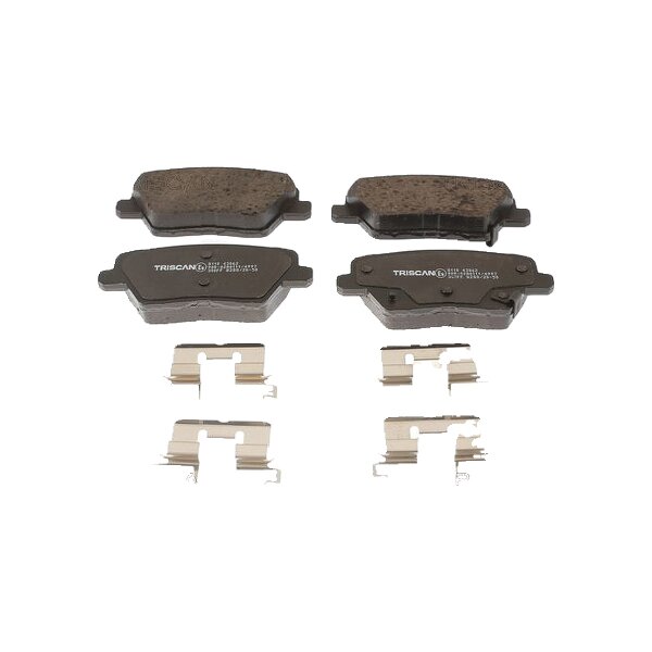 Brake pad set discs 15.5 mm TRISCAN IAM-Expertise for HYUNDAI i30 and others