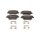 Brake pad set discs 15.5 mm TRISCAN IAM-Expertise for HYUNDAI i30 and others