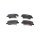 Brake pad set discs 14.9 mm TRISCAN for HYUNDAI TUCSON and others