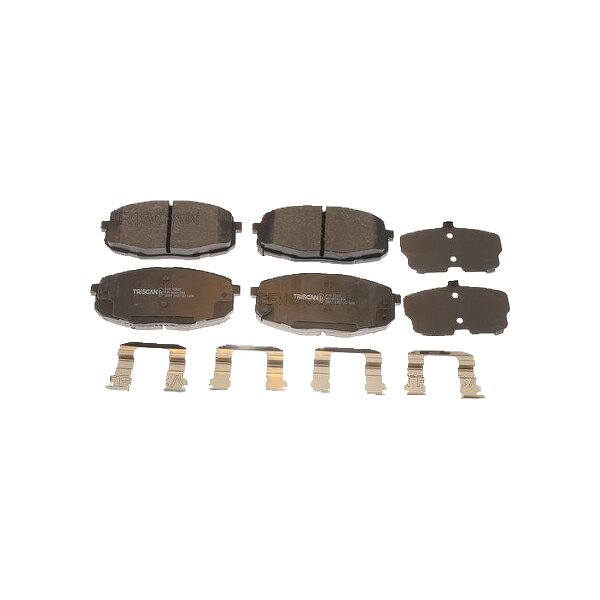 Brake pad set discs 17.5 mm TRISCAN IAM-Expertise for HYUNDAI KONA and others