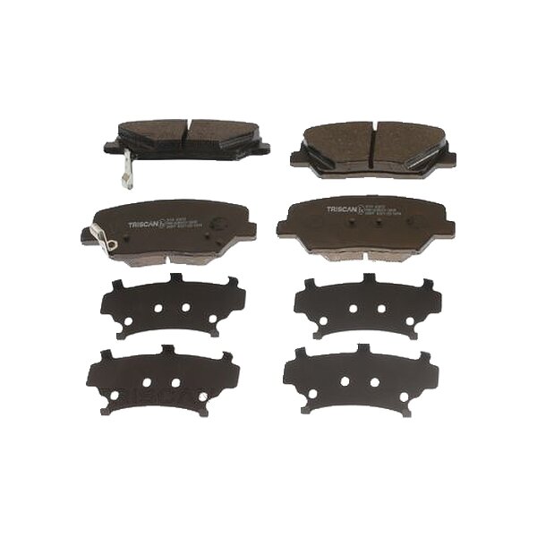 Brake pad set discs 17.4 mm TRISCAN IAM-Expertise for HYUNDAI NEXO
