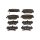 Brake pad set discs 17.4 mm TRISCAN IAM-Expertise for HYUNDAI NEXO