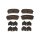 Brake pad set discs 14.9 mm TRISCAN IAM-Expertise for KIA SORENTO