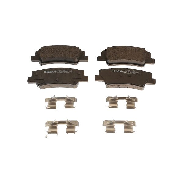 Brake pad set discs 15.7 mm TRISCAN IAM-Expertise for HYUNDAI SONATA