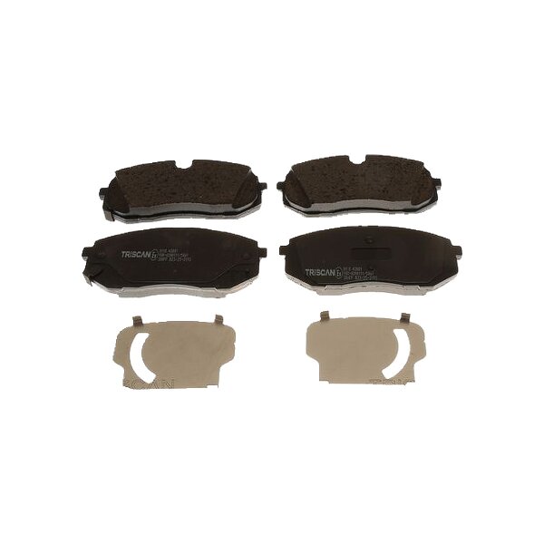 Brake Pad Set Disc Brake 17,6 mm TRISCAN IAM-Expertise for e.g. HYUNDAI i20