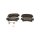 Brake pad set discs 18.8 mm with wear warning TRISCAN for e.g. MAZDA 6