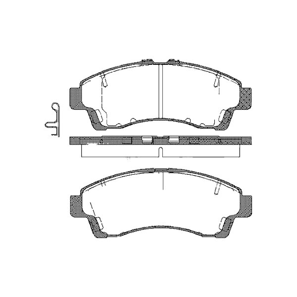 Brake pad set discs 16.6 mm TRISCAN Aftermarket-Expertise for MAZDA