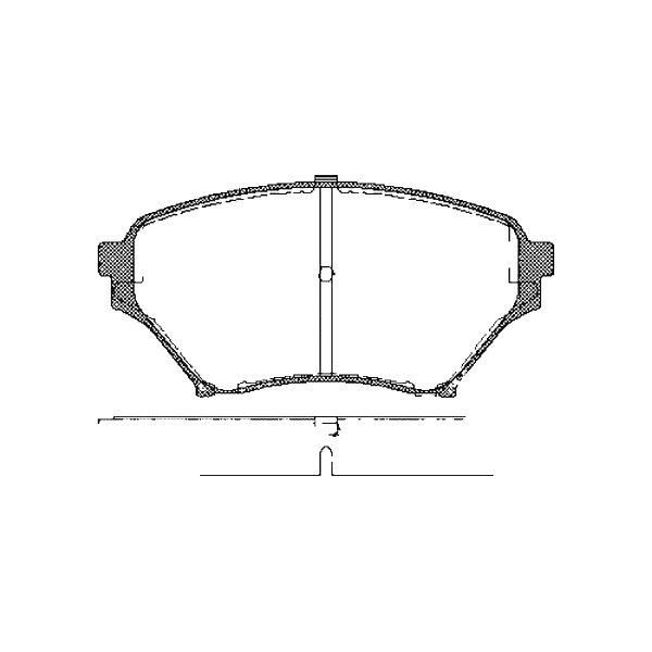 Bremsbelagsatz Scheiben 16 mm mit Verschleißwarnung TRISCAN für MAZDA MX-5
