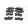 Brake Pad Set Disc Brake 15,8 mm TRISCAN for e.g. MAZDA CX-5