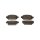 Brake Pad Set Disc Brake 15,5 mm TRISCAN IAM-Expertise for e.g. MAZDA 3