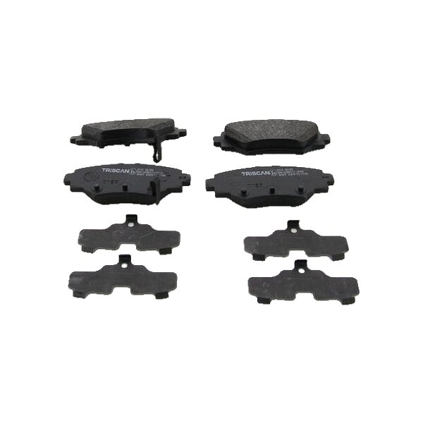 Brake pad set discs 13.8 mm TRISCAN IAM-Expertise for e.g. MAZDA 3