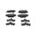 Brake pad set discs 13.8 mm TRISCAN IAM-Expertise for e.g. MAZDA 3