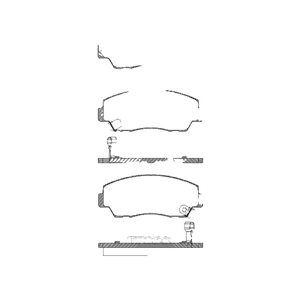 Brake pad set discs 15.2 mm TRISCAN Aftermarket-Expertise for MAZDA
