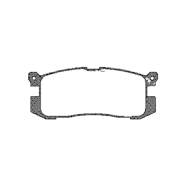 Brake pad set discs 13 mm TRISCAN IAM-Expertise for e.g. MAZDA 626
