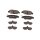 Brake pad set discs 14.5 mm TRISCAN IAM-Expertise for MAZDA CX-5 and others
