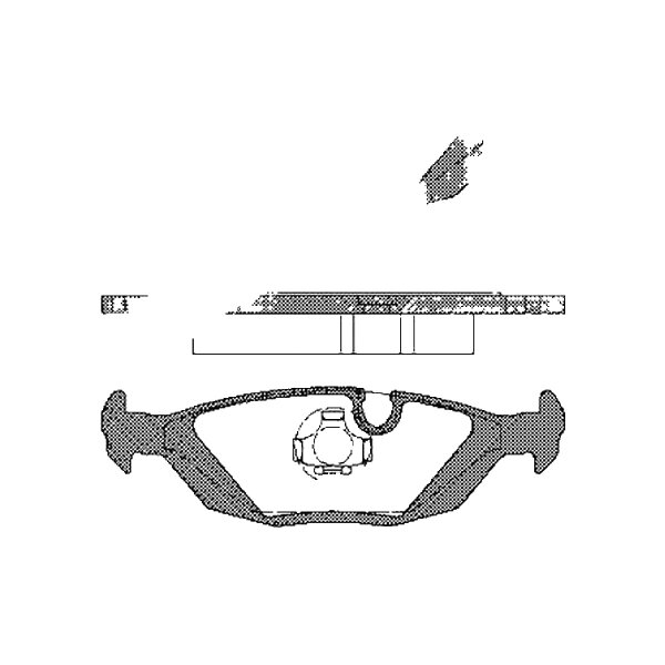 Brake pad set discs 14.7 mm TRISCAN IAM-Expertise for VOLVO 440 and others