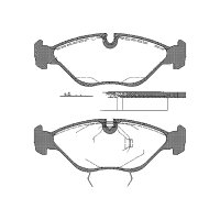 Brake pad set discs 19.5 mm TRISCAN IAM-Expertise for...