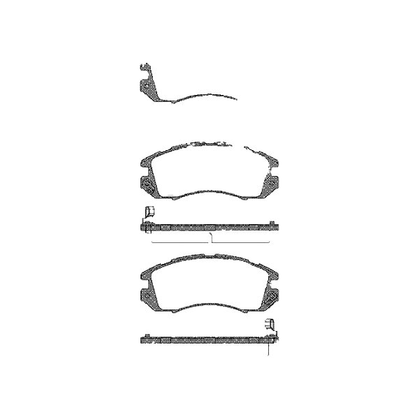 Brake pad set discs 17 mm TRISCAN IAM-Expertise for SUBARU IMPREZA and others