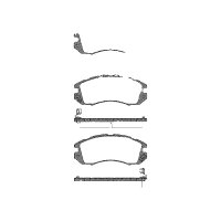 Brake pad set discs 17 mm TRISCAN IAM-Expertise for...