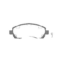 Brake pad set discs 17.5 mm TRISCAN for SUBARU IMPREZA...