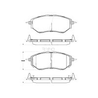 Brake pad set discs 18 mm TRISCAN IAM-Expertise for...