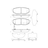 Brake pad set discs 16 mm TRISCAN IAM-Expertise for...