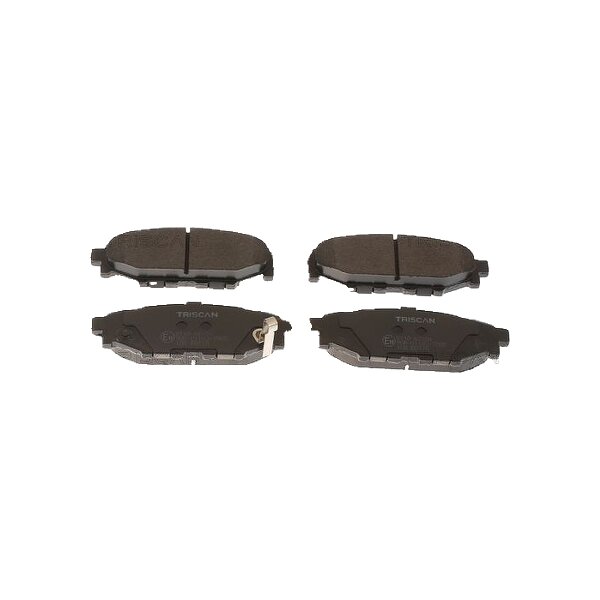 Brake pad set discs 14.4 mm TRISCAN for SUBARU OUTBACK and others