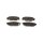 Brake pad set discs 14.4 mm TRISCAN for SUBARU OUTBACK and others