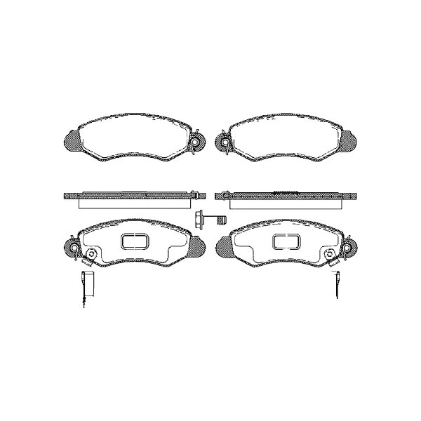 Brake pad set discs 15.3 mm TRISCAN IAM-Expertise for SUZUKI SWIFT and others