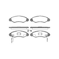 Brake pad set discs 15.3 mm TRISCAN IAM-Expertise for...