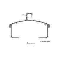 Brake pad set discs 14.5 mm TRISCAN for SUZUKI SAMURAI...