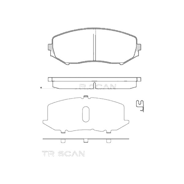 Brake pad set discs 16.5 mm TRISCAN IAM-Expertise for SUZUKI GRAND and others
