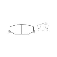 Bremsbelagsatz Scheiben 15 mm TRISCAN IAM-Expertise...