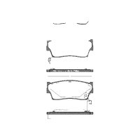 Brake pad set discs 14.8 mm TRISCAN IAM-Expertise for...
