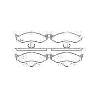 Brake pad set discs 17.2 mm TRISCAN IAM-Expertise for...