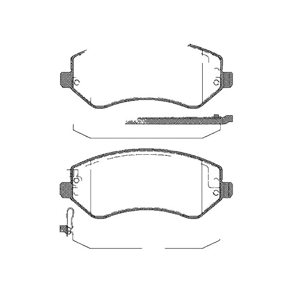Brake pad set discs 18.2 mm TRISCAN IAM-Expertise for JEEP CHEROKEE and others