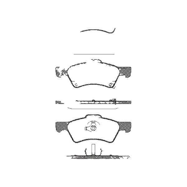 Brake pad set discs 18.8 mm TRISCAN for CHRYSLER VOYAGER and others