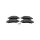 Brake pad set discs 16 mm TRISCAN IAM-Expertise for various vehicles