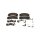 Brake pad set discs 19.3 mm with wear warning TRISCAN for JEEP GRAND