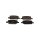 Brake Pad Set Disc 16.2 mm TRISCAN IAM-Expertise for TESLA MODEL and others