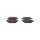 Brake Pad Set Disc Brake 16.5 mm TRISCAN IAM-Expertise for e.g. MG MARVEL