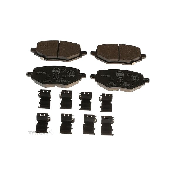 Brake Pad Set Disc Brake 15.4 mm TRISCAN IAM-Expertise for MG HS