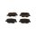 Brake Pad Set Disc Brake 16.4 mm TRISCAN for e.g. MAXUS eDELIVER